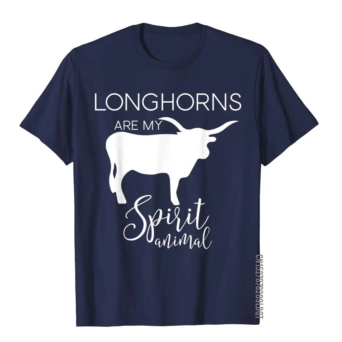 Longhorn Cattle Bull Spirit Animal J000437__B14396navy