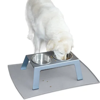

Pet Silicone Mat Anti-slip Waterproof 40x60cm Arc Food Bowl Place Mats for Dogs Cats K888