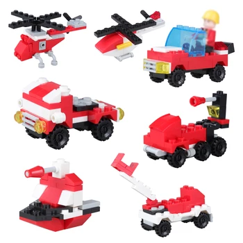 

1000Pcs DIY City Series Building Blocks Puzzle Engineering Assemble Educational Toy For Child - Fire Fighting/Police/Engineering