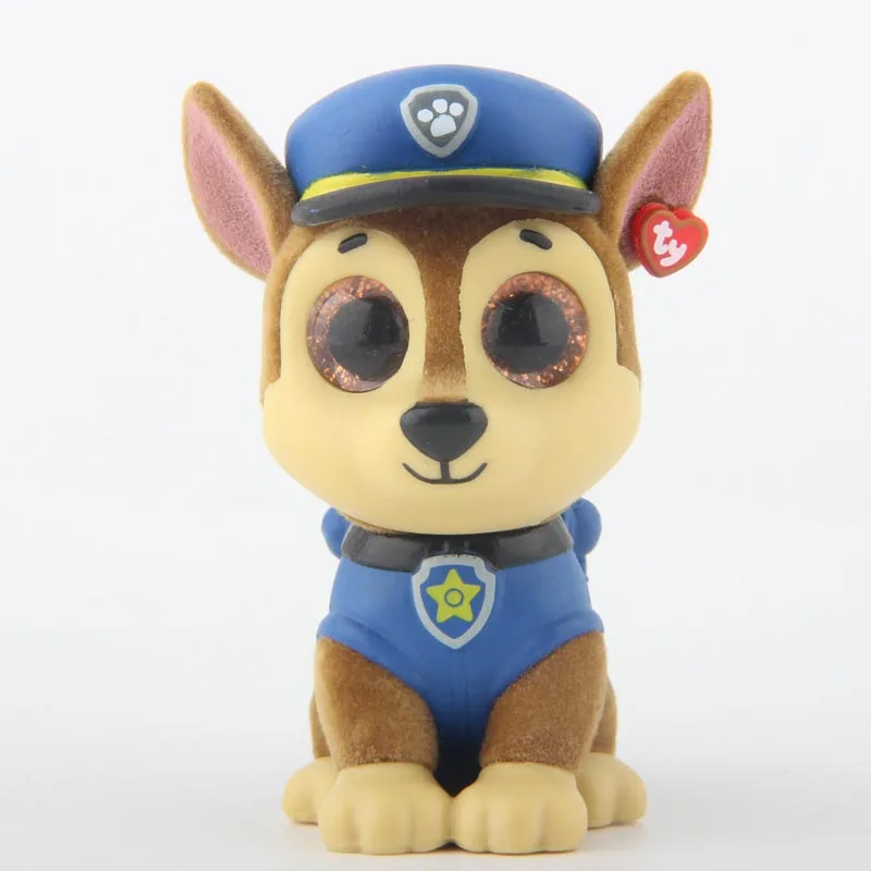 Ty Mini Boos глухая коробка 1 шт. случайная Коллекционная Ручная роспись с контрольным списком игрушки Единорог тигр животное 6 см Щенячий патруль - Цвет: Chase