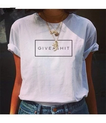 

Giveash*t t-shirt hipster unisex funny women 100% Cotton vintage grunge style aesthetic camisetas tee top tshirt Drop Shipping