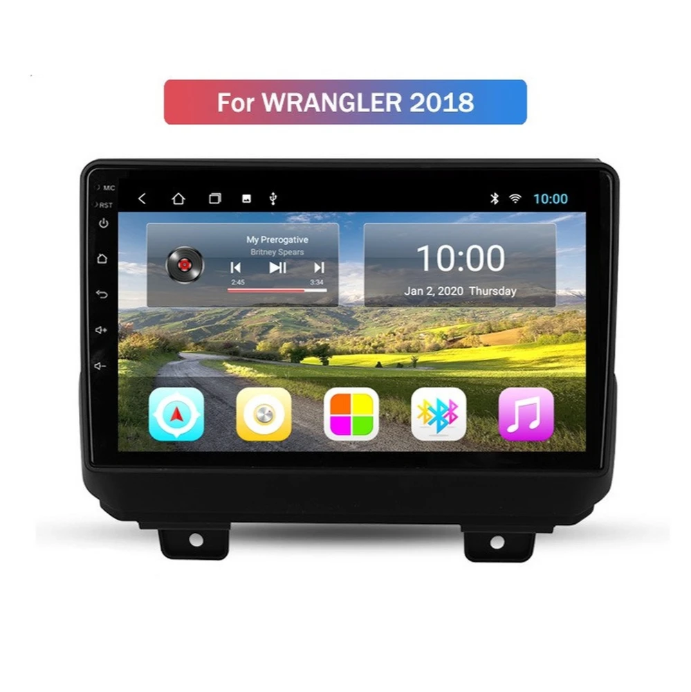 Автомобильный GPS-навигатор на Android для JEEP Wrangler 2018-Автомобильный радиоплеер с Wi-Fi 4G