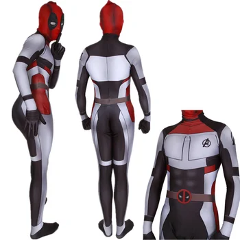 

Unisex Avengers 4 Endgame Quantum Realm Deadpool Cosplay Costume Superhero Zentai Bodysuit Suit Jumpsuits
