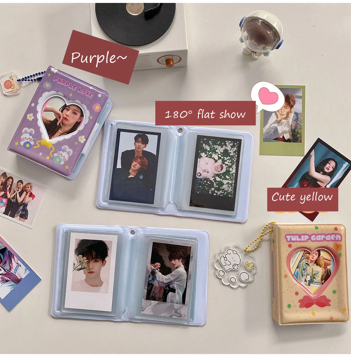 SKYSONIC New Arrival 40 Pocket Photocards Collect Book Card Holders Kpop Photo Album Holder Card Storage Organizer Stationary 5