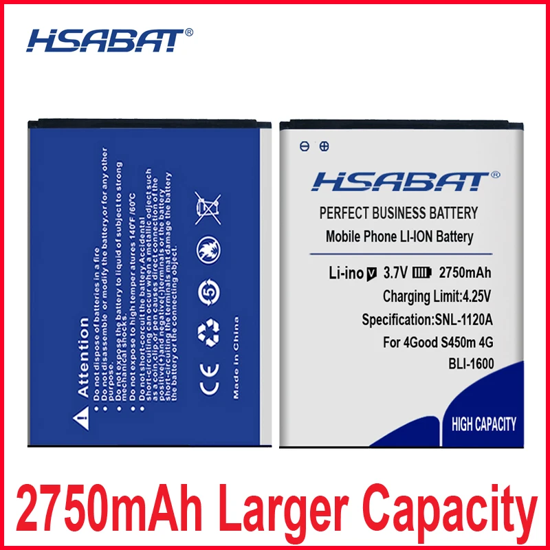 Аккумулятор HSABAT 0 цикл 2750 мАч для 4 хороших батарей S450m 4G высокого качества | Отзывы и видеообзор