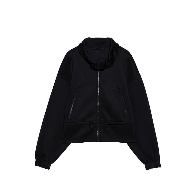 

Mn29 New Style Space Cotton Diving Fabric Stand Collar Zip-up Jacket