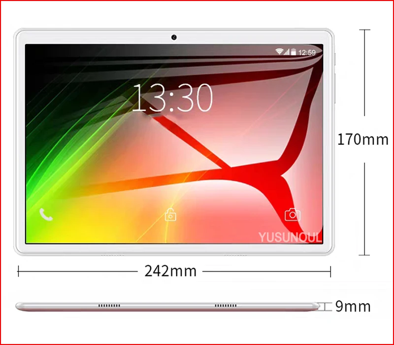 New Version Free Shipping Super 2.5D Tempered Glass 10 inch tablet PC Android 9.0 Wifi GPS tablette android Планшеты+Free Gifts