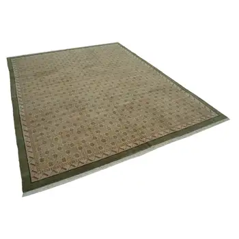 

250x308 Cm Green Handmade Oushak Rug-8x10 Ft