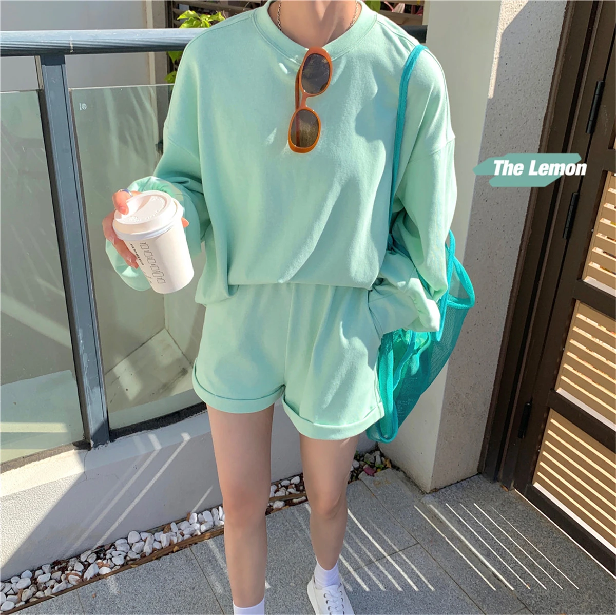 velour tracksuit women Sets Women Korean Style Candy Colors Autumn New Fashion Causal Joggers Solid Long Sleeve T-shirts Empire Elastic Waist Shorts sweatpants set