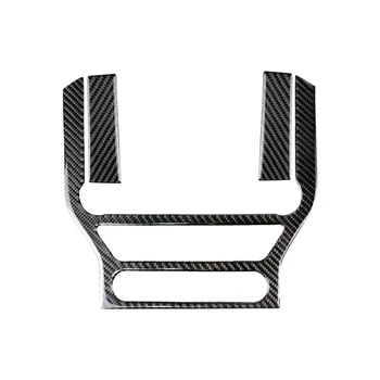 

Black Car Styling Central Control Panel Sticker Removable Accessories Carbon Fiber Decals Interior Decorative DIY For Mustang