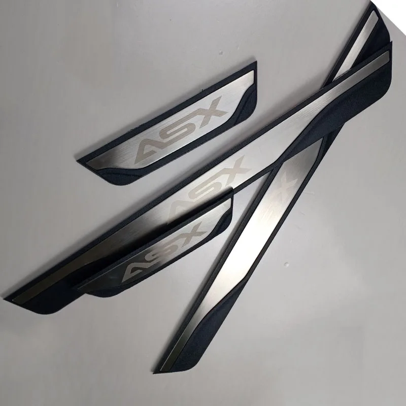 

Car Door Sill Scuff Plates For Mitsubishi ASX 2013 2015 2016 2017 2019 Guad Threshold Protecto Stainless Steel Auto Styling