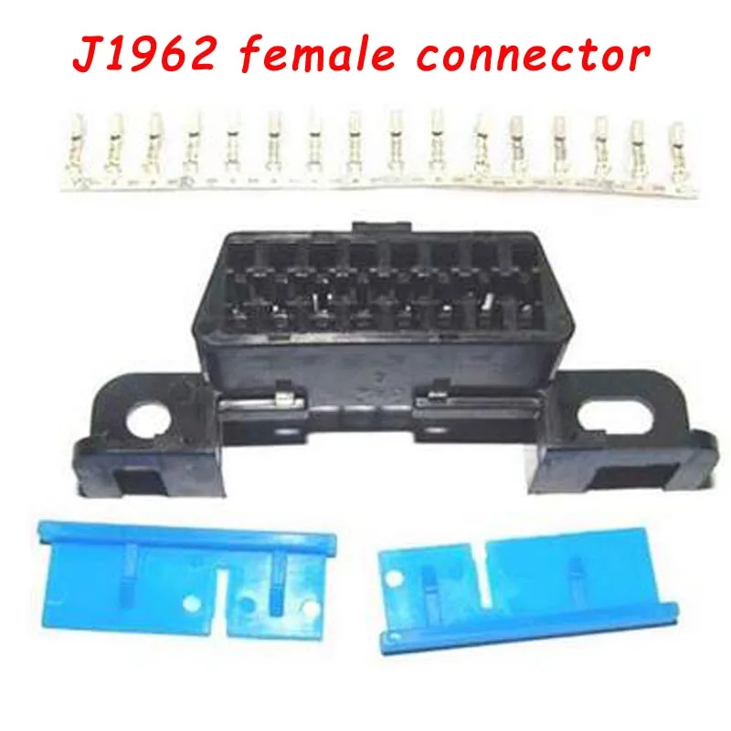 ELM327 OBD 2 кабель для KIA 20 Pin до 16 Pin OBD2 OBD диагностический инструмент сканер код ридер адаптер автомобильный соединительный кабель - Цвет: J1962 female connect