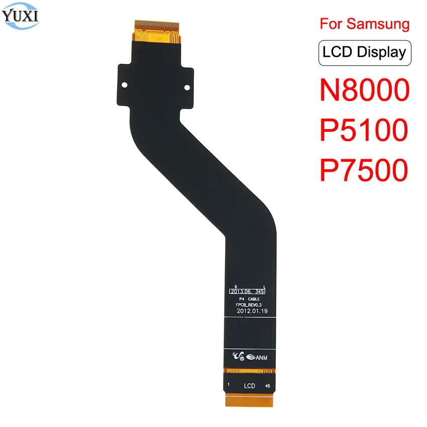 Соединитель ЖК-дисплея YuXi гибкий кабель для Samsung Galaxy Note 10 1 N8000 P7500 Tab 2 10. 0 GT-P5110 P5100