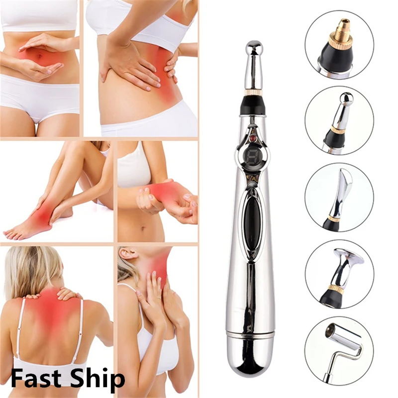 

Acupuncture Pen Electric Acupuncture Laser Pen Meridians Therapy Pain Relief Massage Machine Foot Body Massager Relaxation Tool