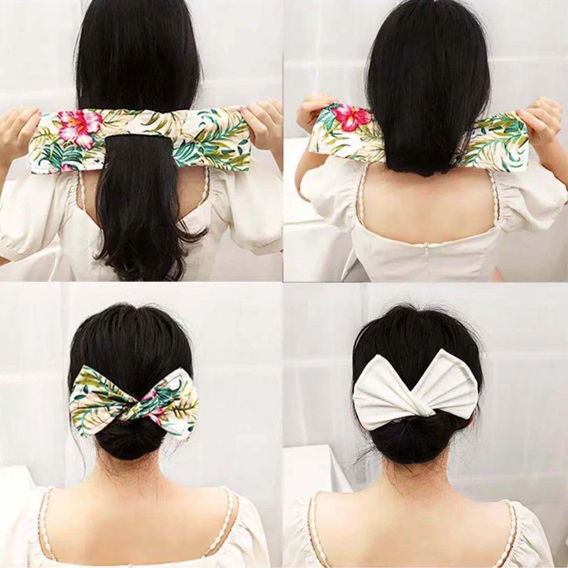 Twisting Clip Hairdresser, Curling Treasure, Flower Bud, Snap Ring, Fluffy Hair, Lazy  Accessory wide headbands for short hair