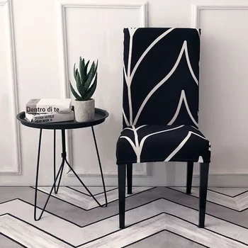 

Spandex Removable Chair Cover Stretch Dining Room Chair Protector Slipcover Anti-dirty Washable Dining Seat Cover Home Decor 1PC