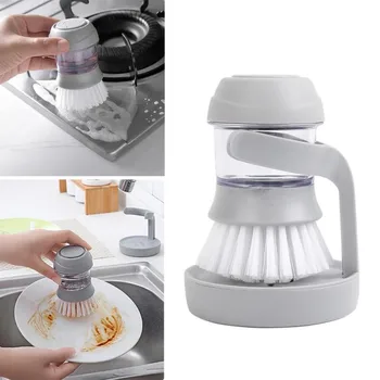 

Kitchen Home Waterproof Puncture Resistant Breathable Non-stick Oil Decontamination Wash Pot Dishwashing Brush Kitchen Tools