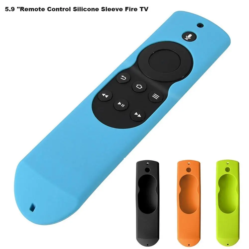 Силиконовый чехол для Fire Amazon Tv W / 4K Alexas Voice Remote Stick 5.9In защитный пульта