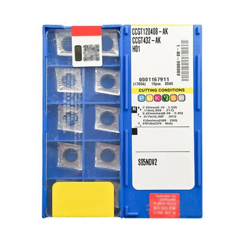 

KORLOY CCGT120408-AK H01 Carbide Inserts Cutter End Mill CNC Tool Replacement