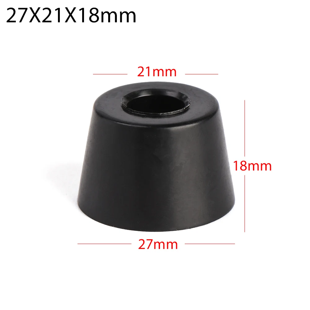 20-Pack Black Rubber Furniture Leg Pads - Tile Floor Protectors