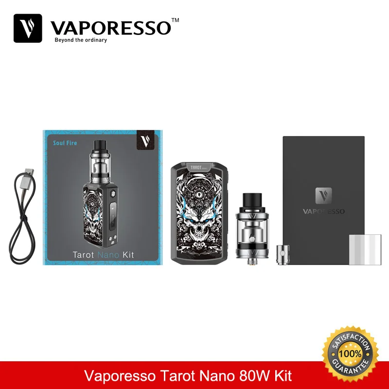 Электронная сигарета Vaporesso Таро нано набор 80 Вт TC бокс мод 2500 мАч с 2 мл