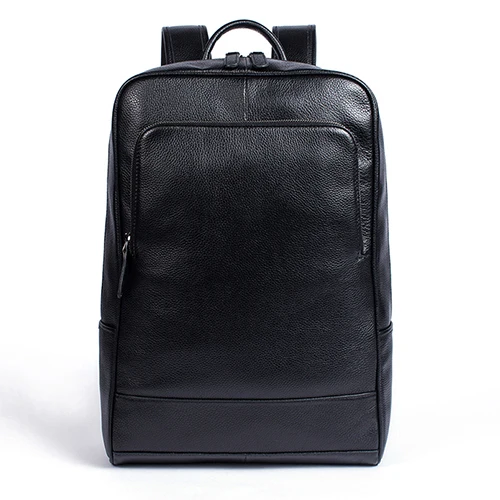 Мужской рюкзак, натуральный кожаный рюкзак, мужские рюкзаки для путешествий, мужские кожаные рюкзаки для ноутбука, винтажный Модный мужской рюкзак 8110 - Цвет: 8110A2Black