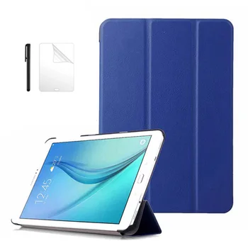 

Slim Flip PU Leather Case for Samsung Galaxy Tab A 8.0 SM-T350 T355 P350 P355 smart Cover For Samsung Tab A 8.0 case +FilmPen