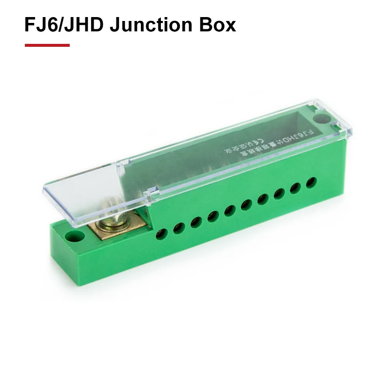 FJ6/JHD 정션 박스 유니폴라 스플리터 1-IN 다중 출력 미터링 와이어 커넥터 단상 터미널 블록 배전함