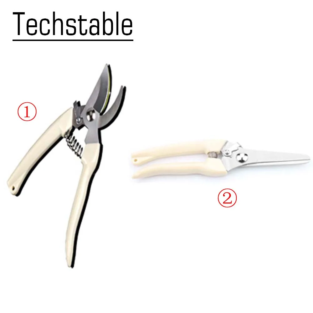TECHSTABLE Stainless steel gardening pruning shears Fruit picking tools Roughing |