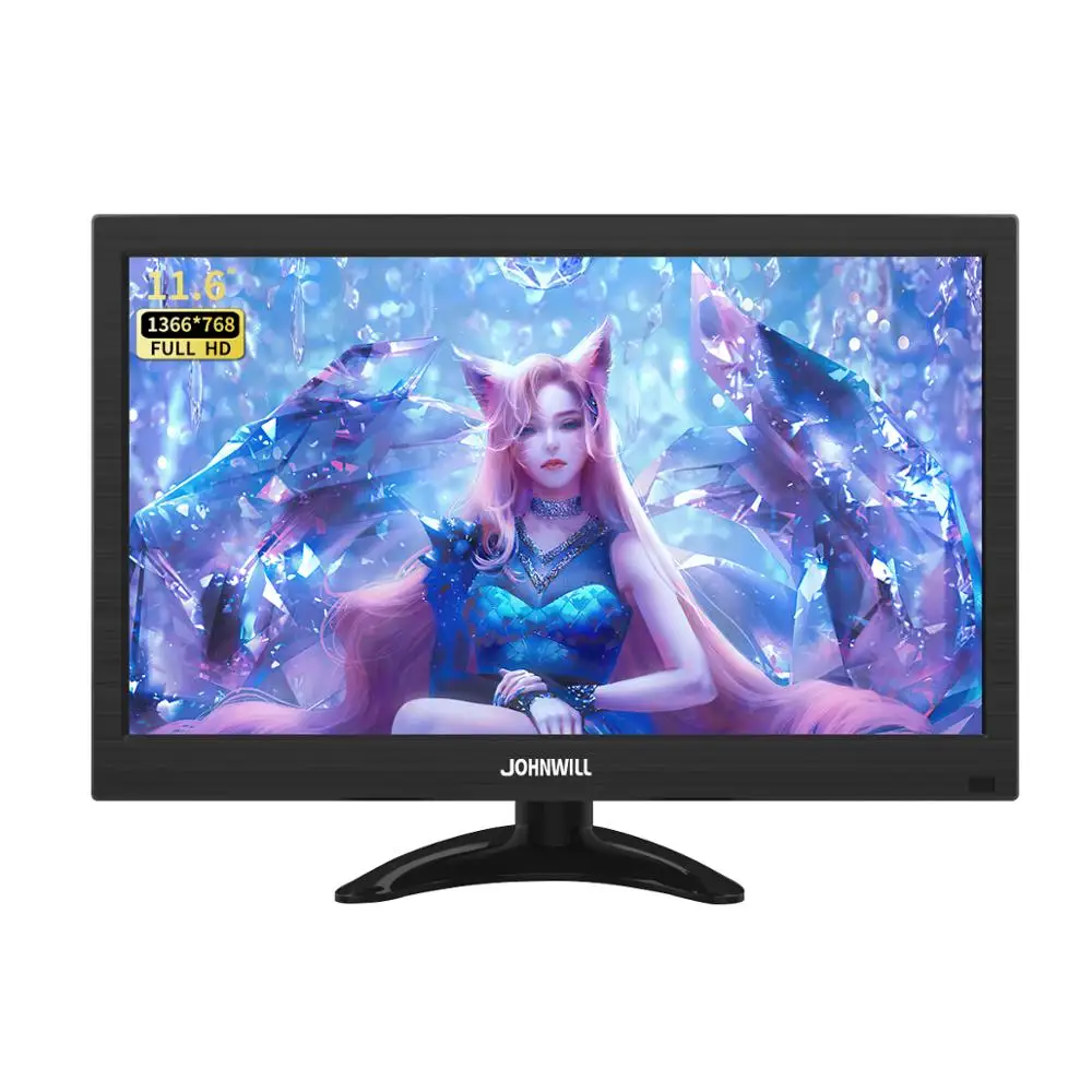 US $71.88 133 inch portable 2 in 1 computer monitor HD LCD builtin speaker HDMI VGA AVA BNC port monitor for PS4 switch notebook xiaomi