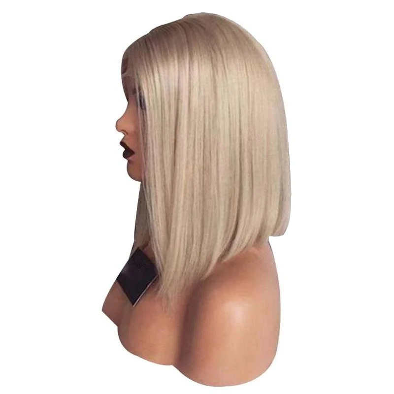 Новые горячие женщины прическа короткие прямые волосы боб блонд Жаростойкие синтетические волокна SMR88