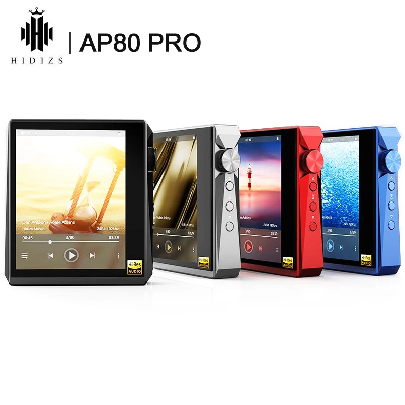 Hidizs-REPRODUCTOR de música portátil de alta resolución AP80 PRO, Dual ESS9218P, Bluetooth, MP3, USB, DAC, DSD64/128 apt-x/LDAC, compatibilidad con contador de pasos FM