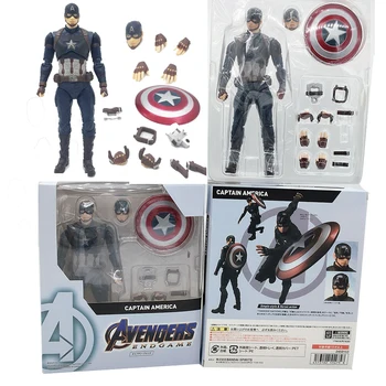 

SHF Marvel Avengers 4 Endgame Marvel American Captain America Action Figure Toy Doll Christmas Gift