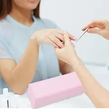 Miękka ręka odpoczynek zmywalny dłoń poduszka Nail Art poduszka uchwyt na rękę poduszka podłokietnik wsparcie Manicure Art Beauty Nail Mat Pad Salon(China)