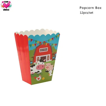 

Conunico Farm Animal Party Supplies Tableware Farm Birthday Party Tableware Set Birthday Party Decor. Popcorn Box FA5059