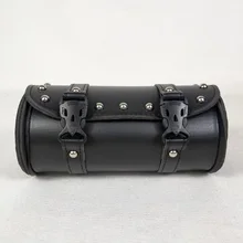 Универсальный мотоцикл седельные сумки кожа боковой инструмент багаж Хвост сумка для Harley
