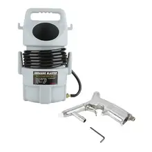 Portable Sandblasting Gun Pneumatic Sand Blaster Kit 15 ft Hose& 50 lb. Hopper