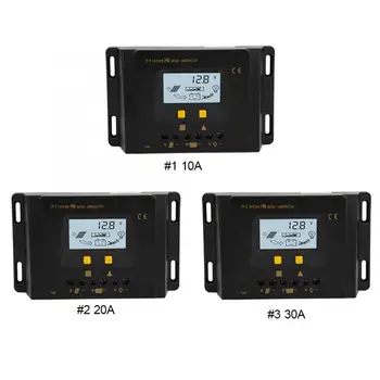 

10A 20A 30A 48V Auto Solar Charge Controller PWM PWM Battery Charger Regulator with Probe JN-K