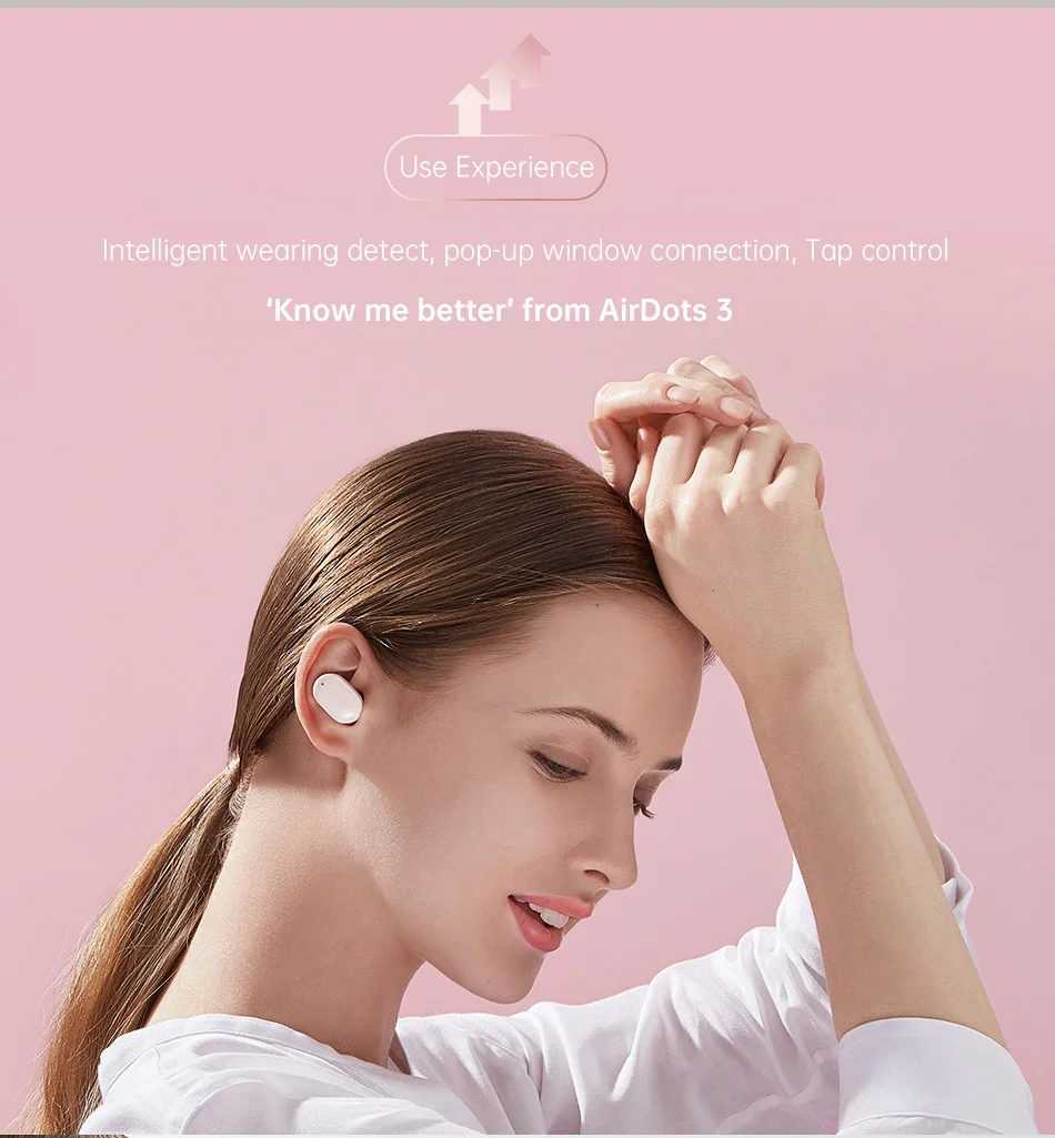 estéreo baixo com microfone handsfree mi airdots