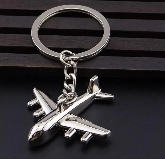 Keychains For Men Car Bag KeyRing Air Plane Model Fighter Toy Travel Fashion Gift