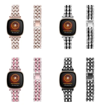 

Durable Metal Zinc Alloy Strap Wristband Watch Band Wrist Strap For -Fitbit Versa3/Sense Replacement Smart Watch Accessories