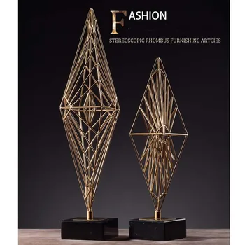 

YILUNXI American Home Decoration Office Decoration Living Room Decoration Home Creative Modern Simple Soft Metal Decoration