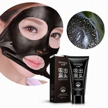  BIOAQUA Deep Cleansing Black Mask Bamboo Charcoal Blackhead Remover Skin Care Peal-off Nose Mask 