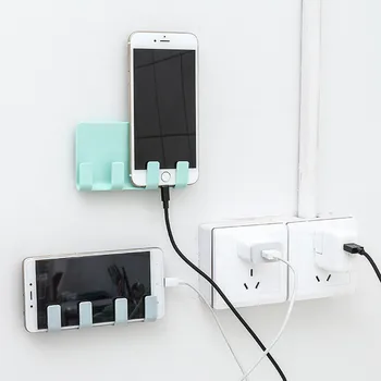 

Bathroom Phone Wall Hanger Charging Holder Hanging Stand Kitchen Hangers Hook Rack Shelf Hooks for Hanging Key Home New