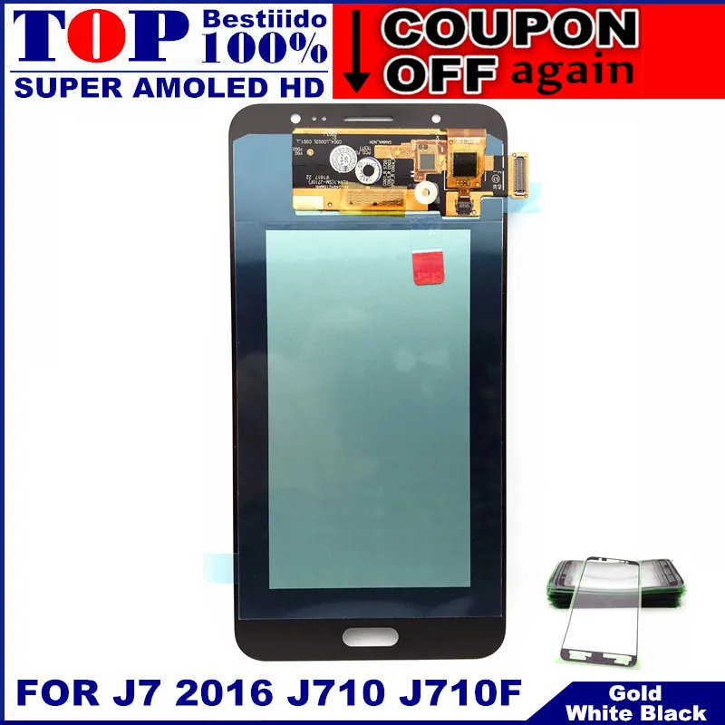 Для Samsung Galaxy J7 2016 j710 J710F J710FN J710M J710Y ЖК дисплей Дисплей активно матричные осид s