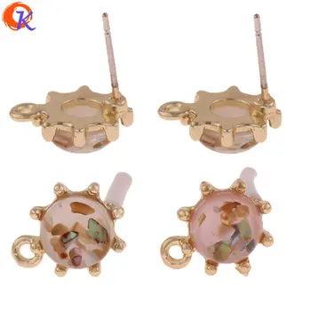 

Cordial Design 100Pcs 11*13MM Jewelry Accessories/Earring Stud/Shell Effect/DIY Parts/Jewelry Making/Hand Made/Earring Findings