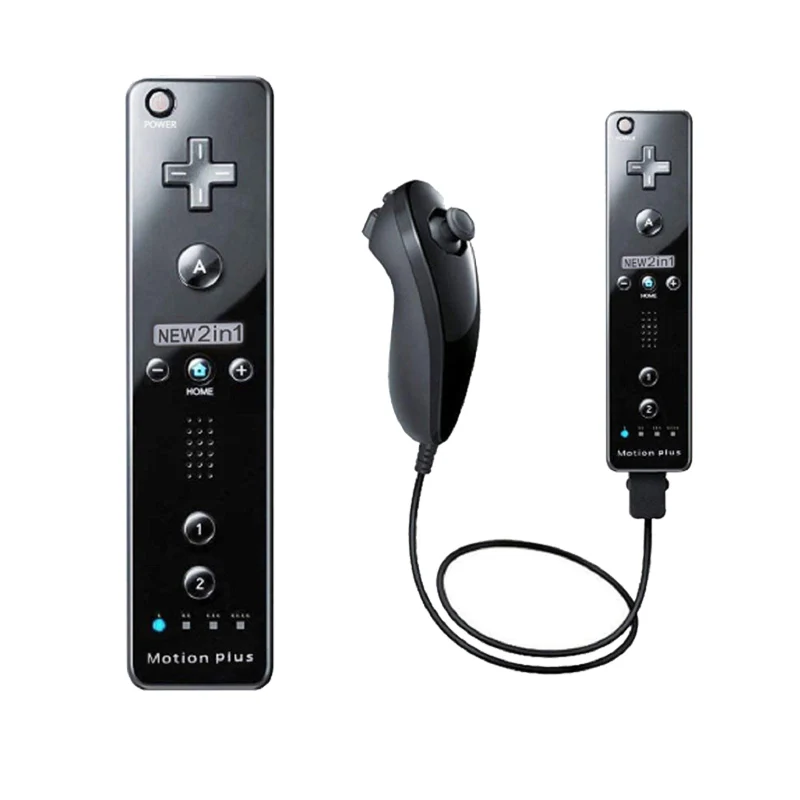 Встроенный беспроводной пульт дистанционного управления Motion Plus для Nintendo wii Nunchuck для Nintendo wii Пульт дистанционного управления джойстиком Joypad