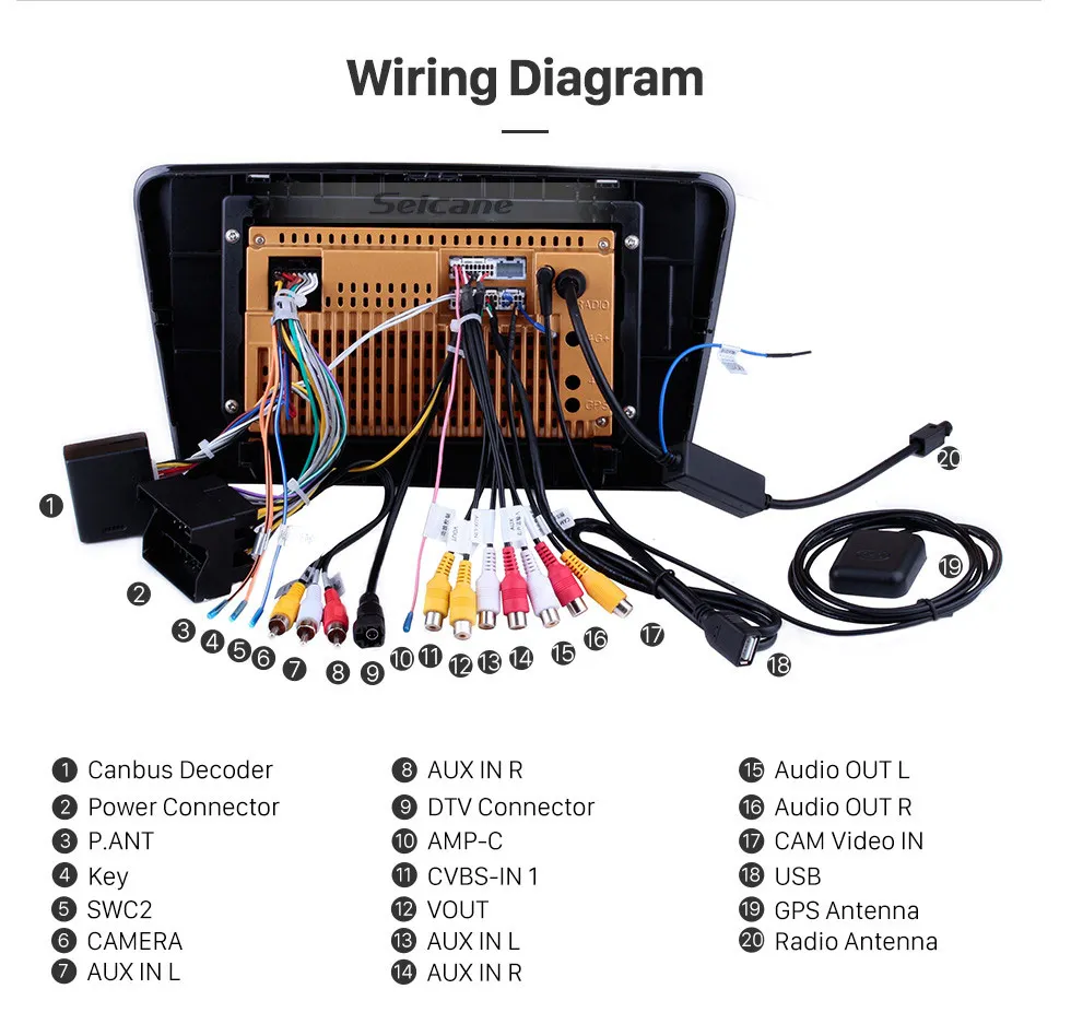 Flash Deal Seicane Android 8.1/9.0 10.1 inch HD 1024*600 Car Radio For 2015 2016 2017 SKODA Octavia (UV) GPS Navi Support DVR OBD2 SWC 15
