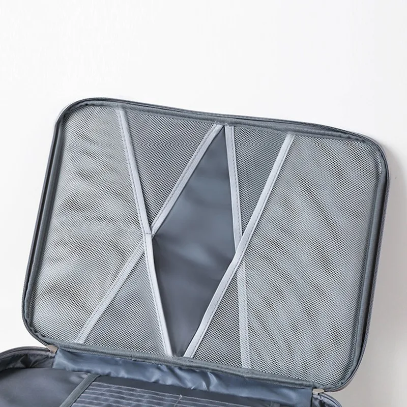 Document Bags Portable Cosmetic Box Large Capacity Files Organizer Travel Make Up Bags Waterproof Document Organizer