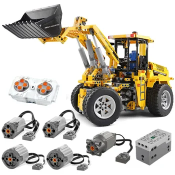 

1578 Pcs Bricks Remote Control Wheel Loader Set Technic Car Model Building Blocks Boy Birthday Gift Kids RC Toys For Children